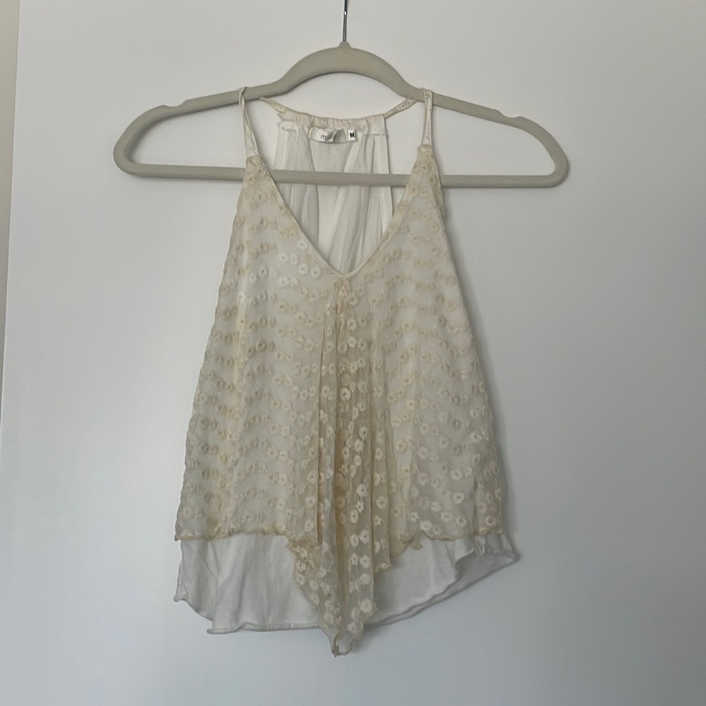 Millau size M white lace tank top